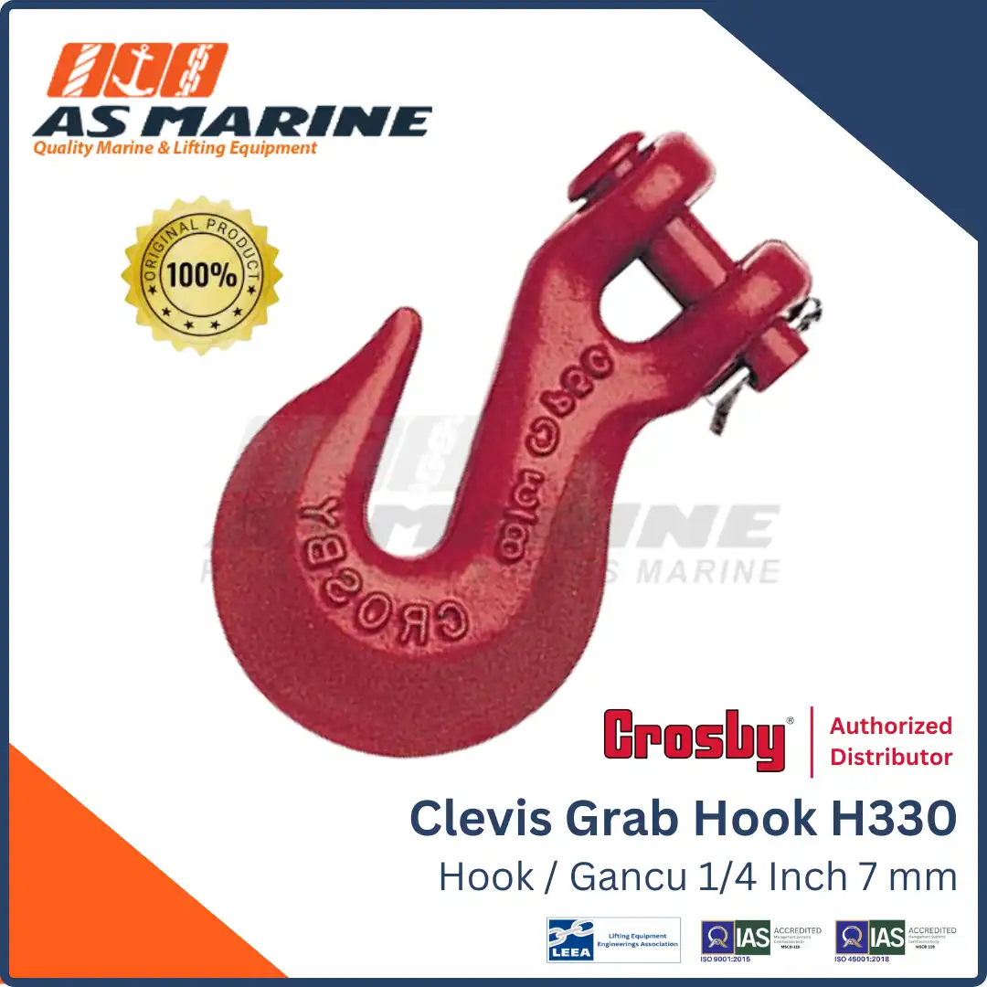 Clevis Grab Hook / Kait / Gancu Crosby H330 1/4 Inch 7 mm